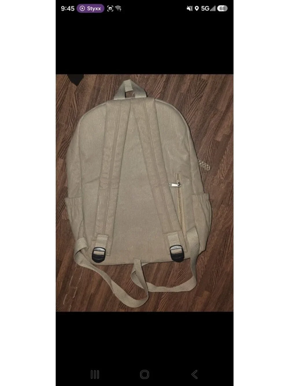 Star Patch Corduroy Backpack With Adjustable Straps & Multiple Pockets For Every
